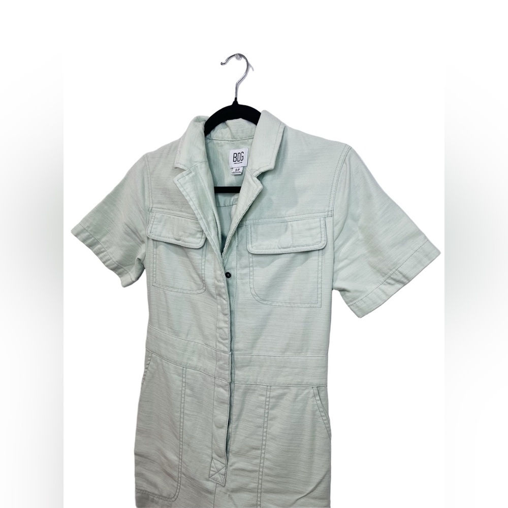 BDG • Womens Mint Green Lizzy Short Sleeve Cotton Twill Coverall Jumpsuit S NWOT - Picture 11 of 14